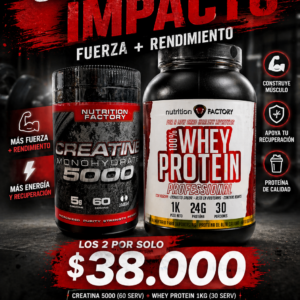 100 % Whey Protein Professional 1 Kilo + Creatine Monohidrate 300 grs Nutrition Factory